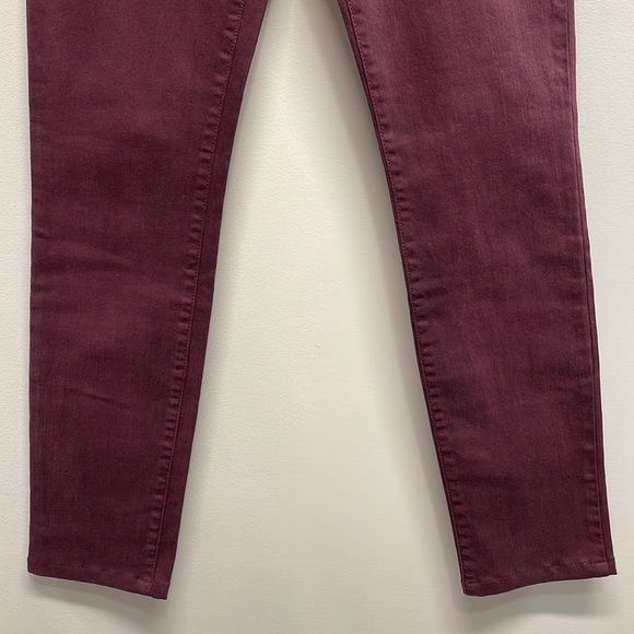 NWT else Malbec Wine Burgundy Skinny Denim Jeans 27 - Picture 3 of 16
